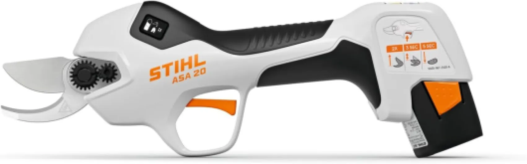 STIHL Kit ASA 20 avec chargeur AL 1 et batterie AS 2 - Ciseaux sans fil professionnels - Coupe progressive - Réglage de l'ouverture de la lame - Écran OLED