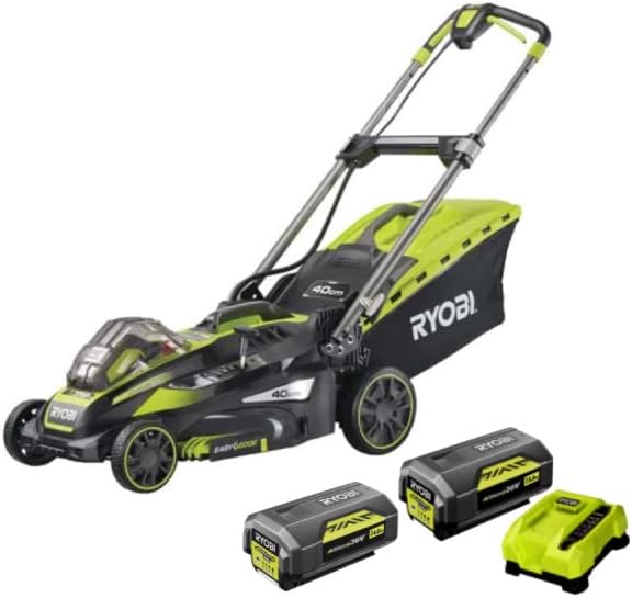 Pack RYOBI Tondeuse RLM36X41H-50 36V - 2 Batteries 36V LithiumPlus 4.0Ah - 5.0Ah - 1 Chargeur