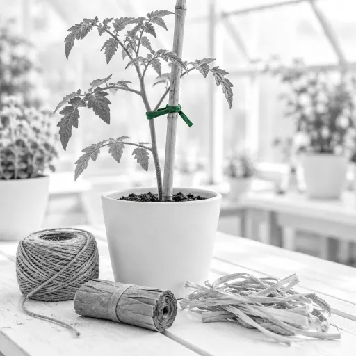 Tuteurs, liens et raphia : attacher ses plantes sans les étrangler