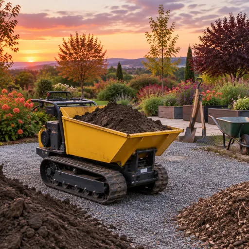 Choisir un mini dumper à chenilles pour des travaux de jardinage exigeants