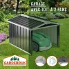 Avis Gardebruk Abri Robot Tondeuse 86x100x63 cm : un carport métal simple et costaud pour votre robot