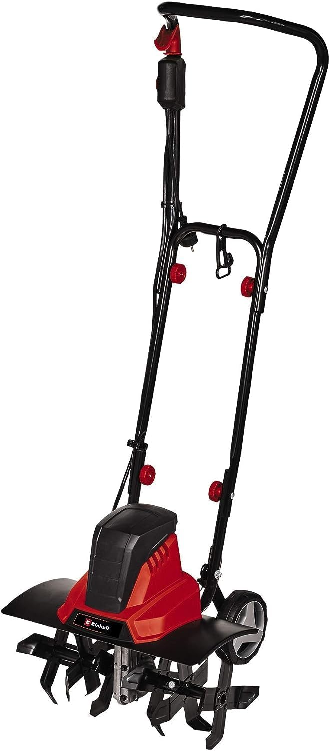 Motobineuse électrique GC-RT 1545 M (puissance de 1 500 W, moteur série, interrupteur de sécurité 2 points, débrayage anti-surcharge, guidon repliable, fraises de binage robustes) Nouvelle Version
