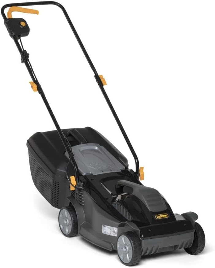 Tondeuse à Gazon électrique BL 380 E, Largeur de Coupe 38 cm, Moteur de 1400 W, Jusqu'à 500 m², Hauteur de Coupe réglable sur 3 Positions, Sac de récolte 40 L 38 cm 1400 W - Ancien modèle