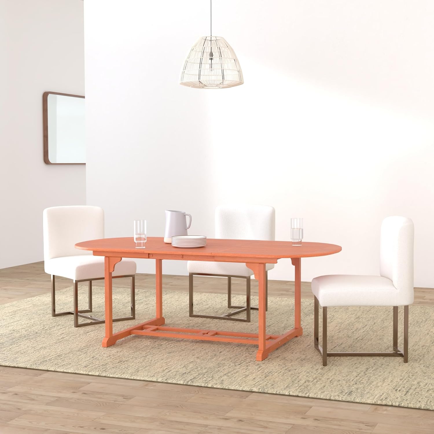 Casaria® Table de Jardin Vanamo en Bois d'eucalyptus 200x100x74cm Table Extensible avec rallonge pour extérieur terrasse