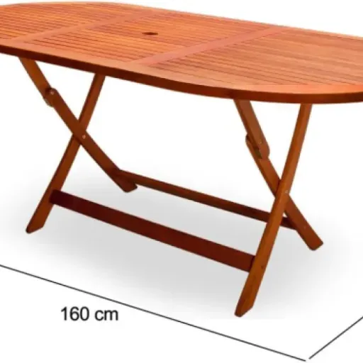 Test Deuba Table de Jardin Pliable Alabama : la table en acacia qui fait le job sans trop en demander