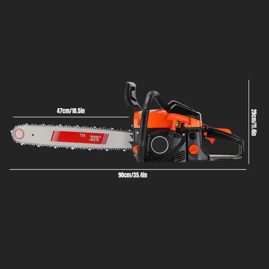 Tronconneuse Thermique 6000W,Tronconneuse sans Fil avec Guide de 50 cm,13000 tr/min,Moteur Deux Temps,Diamètre de Coupe Maximal 55 cm pour L'abattage de Grands Arbres