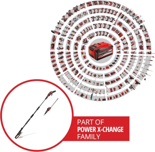 Professional Outil Multifonctions sans Fil GP-HC 18/5020 Li T BL-Solo Power X-Change (18 V, Moteur sans Charbon, Taille-haie 50 cm, élagueuse 18 cm, Manche télescopique, sans Batterie) Solo: Sans Batterie ni Chargeur