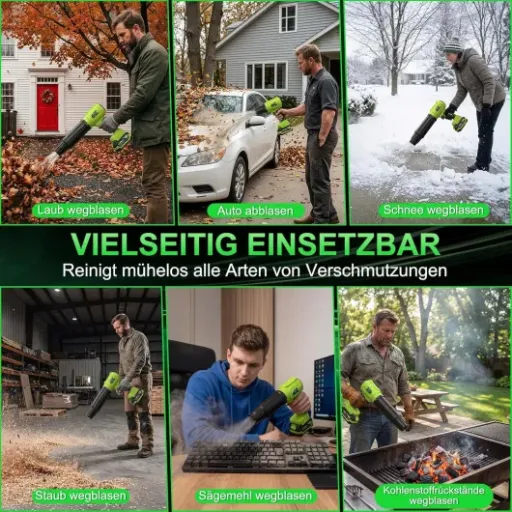 Test VOERJIA Souffleur à feuilles 21 V : un souffleur sans fil pas cher qui fait le job pour l’appoint