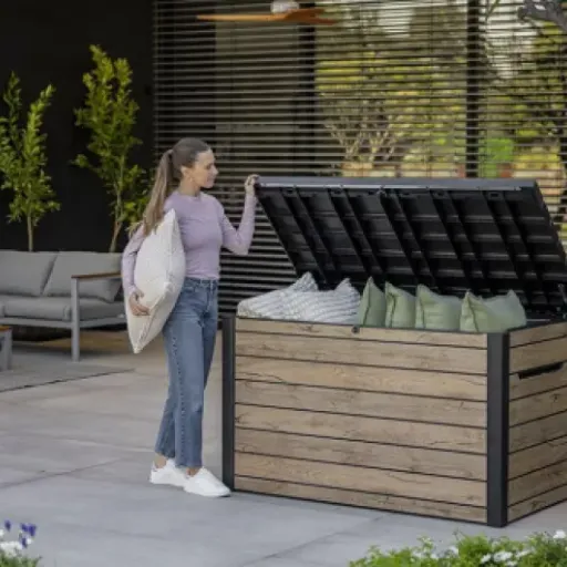 Test Keter Coffre de jardin Signature 870L : gros volume, zéro entretien, quelques concessions
