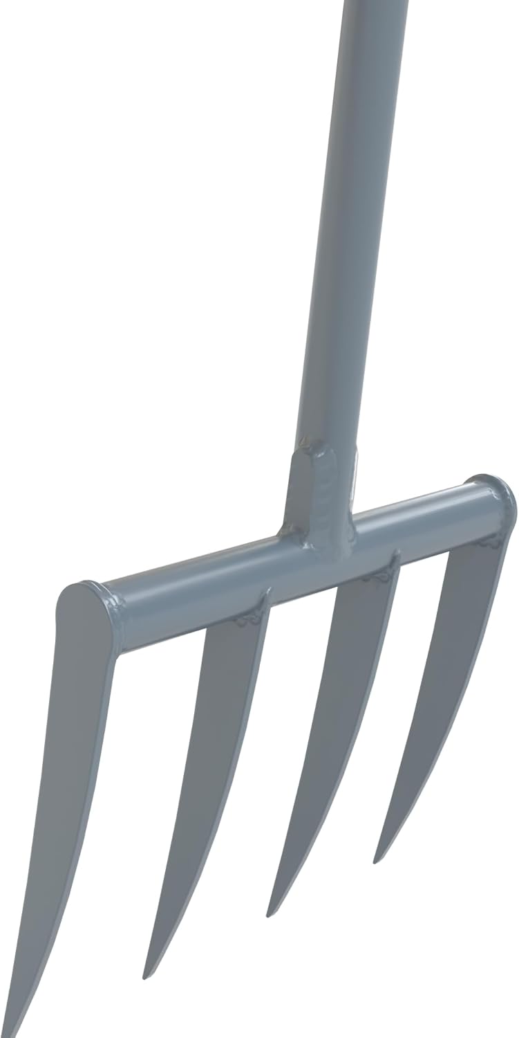 Fourche de jardin TERRADIX 4 x 250, design solide pour sols pierreux, enracinés et compactés - Largeur de travail 31 cm - Longueur des dents 25 cm