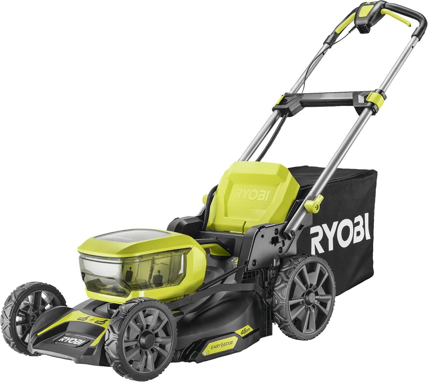 Tondeuse Ryobi 18 V ONE+ Brushless, coupe 46 cm (2 18 V x 5,0 Ah)