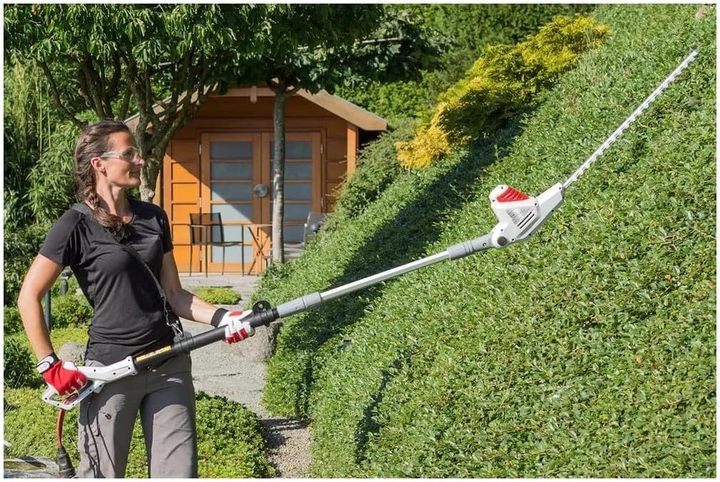 Taille Haie Télescopique Filaire 600W - Lame de Coupe 59 cm Coupe 51 cm Taille Haie sur Perche réglable 1.95-2.40 m