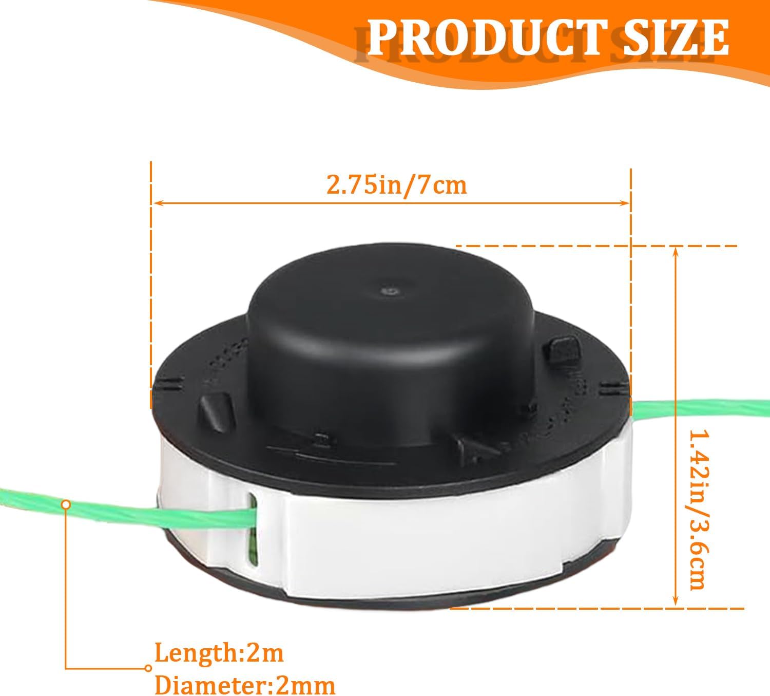 Lot de 3 C2-2 Bobines de Fil pour Débroussailleuse Stihl FSA 56, Tête de Débroussailleuse Stihl Autocut 2–2, Référence 4008 710 4302