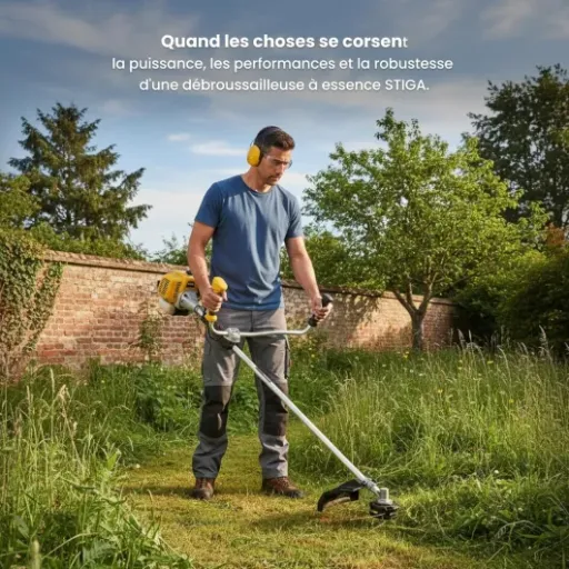 Test STIGA BC 535 B : la débroussailleuse thermique qui fait le job pour les terrains bien chargés