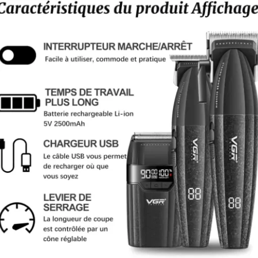 Test VGR 640 S3 : le kit tondeuse/barbe/rasoir qui fait (presque) tout pour pas trop cher