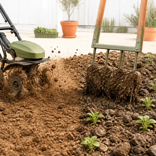 Motobineuse ou grelinette pour 50 m² de potager : le choix qui dépend de votre dos