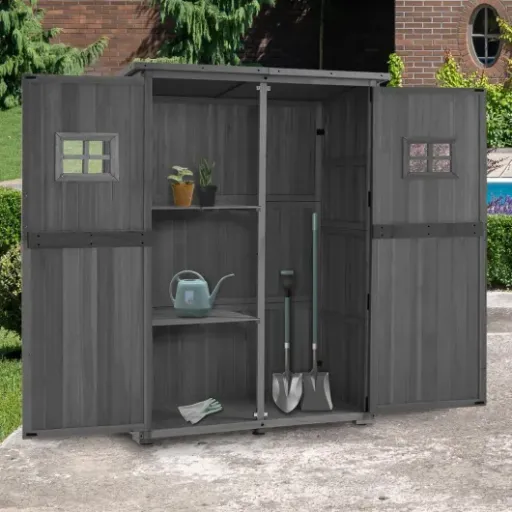 Test M MCombo Armoire de Jardin 0912EY-F : une petite cabane correcte si on n’est pas trop exigeant