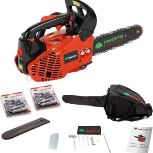 Test TIMBERPRO CS2500 : la petite tronçonneuse pas chère qui fait le job (si on bricole un peu)