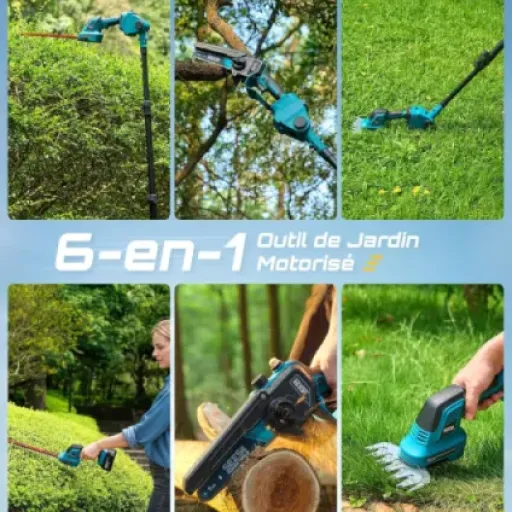 Test SEESII 6-en-1 Mini Tronçonneuse & Taille-haie : le kit qui remplace (presque) tout dans le cabanon