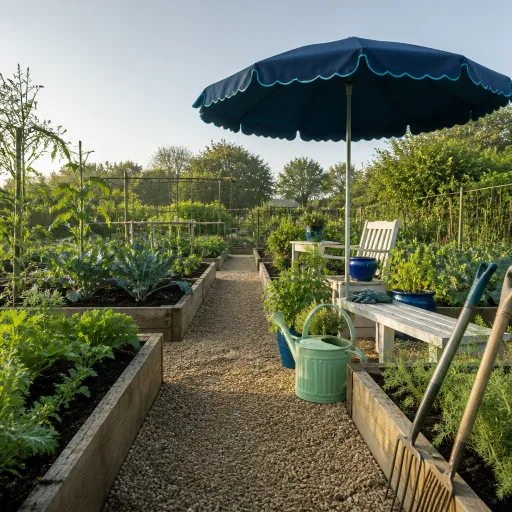 Parasol rond : l’allié élégant pour protéger votre jardinier et son jardin